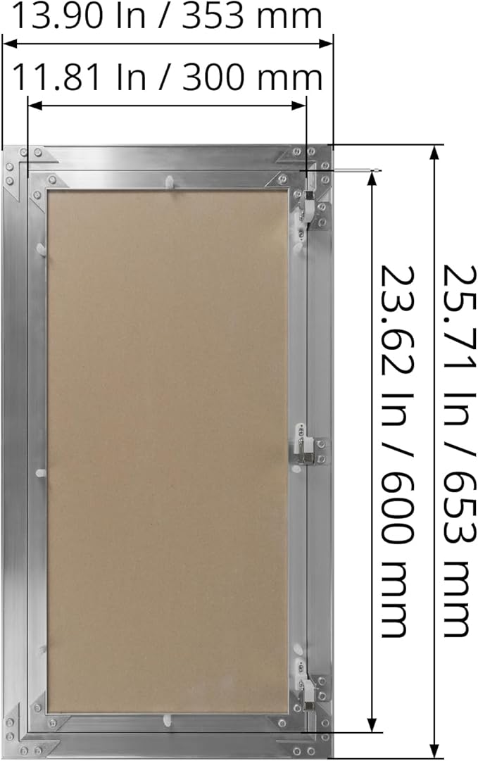 12" x 24" Inch Aluminum Drywall Access Panel