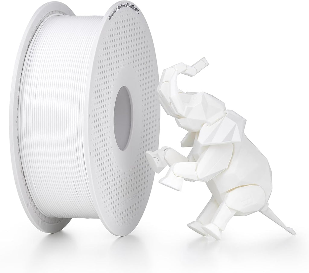 Bambu Lab PLA 3D Printer Filament 1.75mm RFID 1kg with Spool, Jade White
