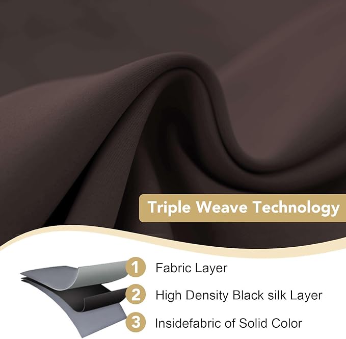 H.VERSAILTEX Thermal Insulated Blackout Curtains (Set of 2)