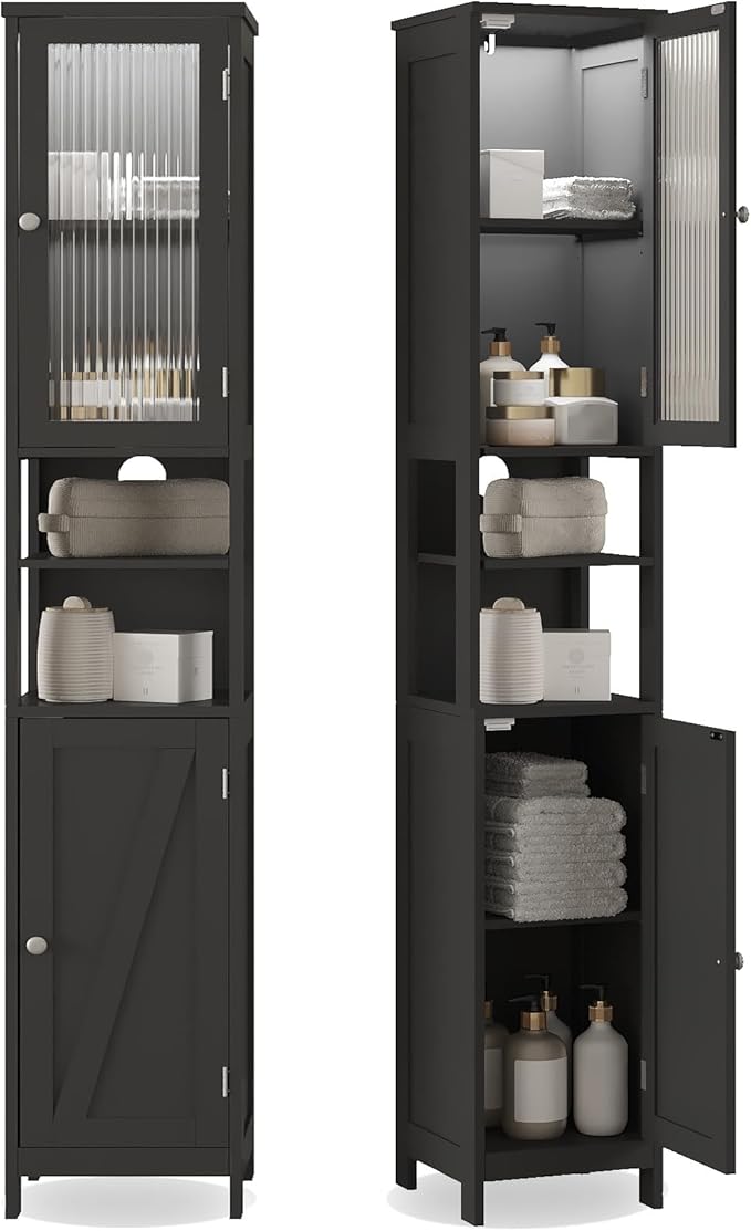 ChooChoo Tall Bathroom Storage Cabinet