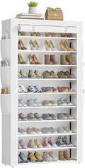 OYREL Shoe Rack 10Tier Large Capacity 50-56Pairs Beautiful Tall Shoe Shelf Free