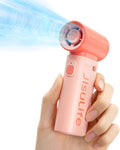 JISULIFE Portable Handheld Fan Life9, Turbo Power High Speed Air, 5 Gear Wind