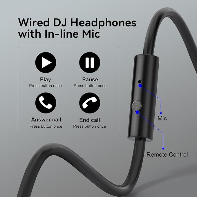 OneOdio Wired Over Ear Headphones Hi-Res Studio Monitor & Mixing DJ Stereo