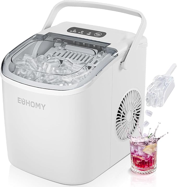 EUHOMY Countertop Ice Maker Machine