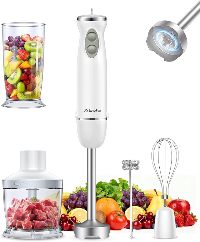 Immersion Blender Handheld 5 in 1 Hand Blender, 1000W Hand Mixer Stick