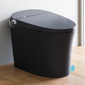 HOROW Black Smart Toilet with Pump and Bidet Built In, Bidet Toilet with Auto