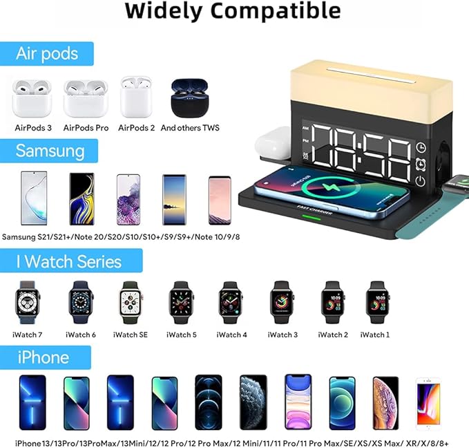 IHAO 6in1 Smart Alarm Clock