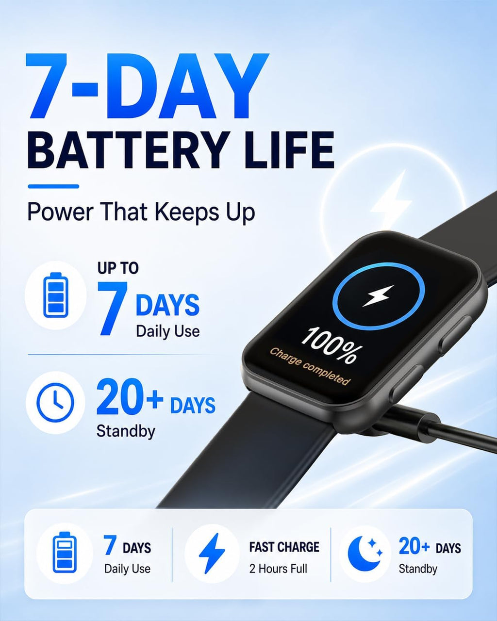 morepro fitness tracker for women men, heart rate, view 9