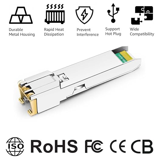 OPSTRAN 1000BASE-T SFP RJ45 Copper Transceiver Module Compatible (10 Pack)