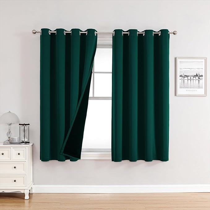 ChrisDowa 100% Blackout Curtains