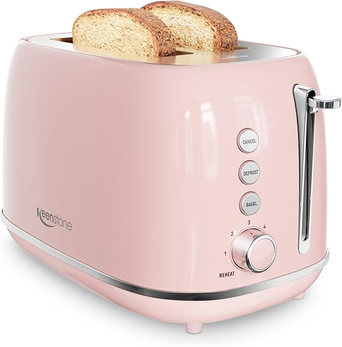 2 Slice Toaster Retro Stainless Steel