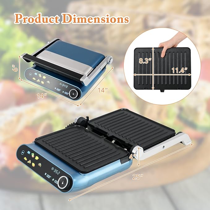 ARLIME Panini Grill Press Sandwich Maker, 1200W Electric Griddle