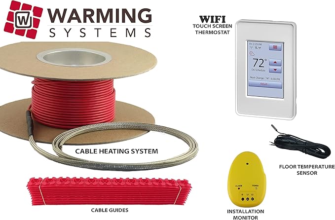 60 Sqft Warming Systems 120 V Electric Tile Radiant Floor Heating Cable