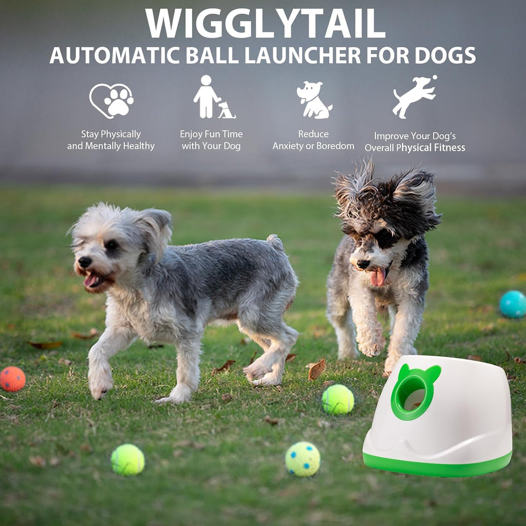 automatic dog ball launche with 9 balls (2, side view