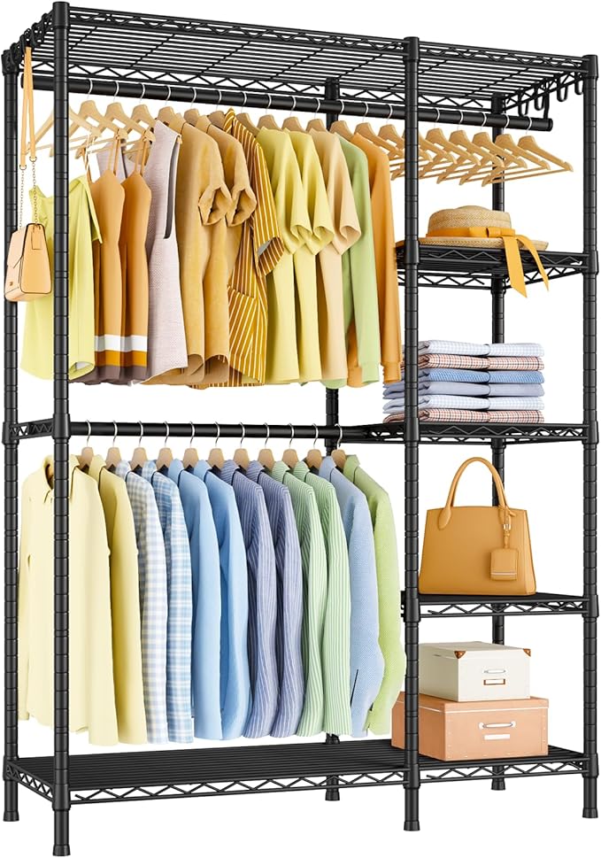 Ulif F2 Clothes Rack, 5 Tiers Heavy Duty Garment Rack