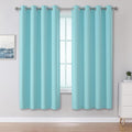 DUALIFE Aqua Curtains for Living Room Bedroom Light Blocking Window Curtains