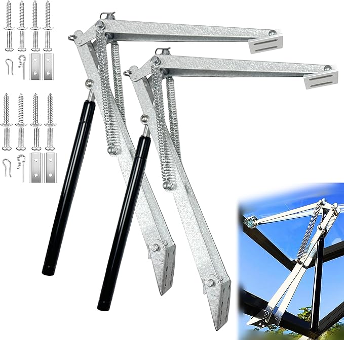 2PCS Greenhouse Window Opener, Auto Vent Opener, Solar Sensitive Automatic Roof