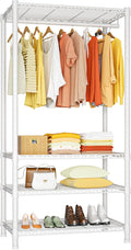Ulif H2 Heavy-Duty Portable Closets, 4-Tier Freestanding Garment Rack Suit