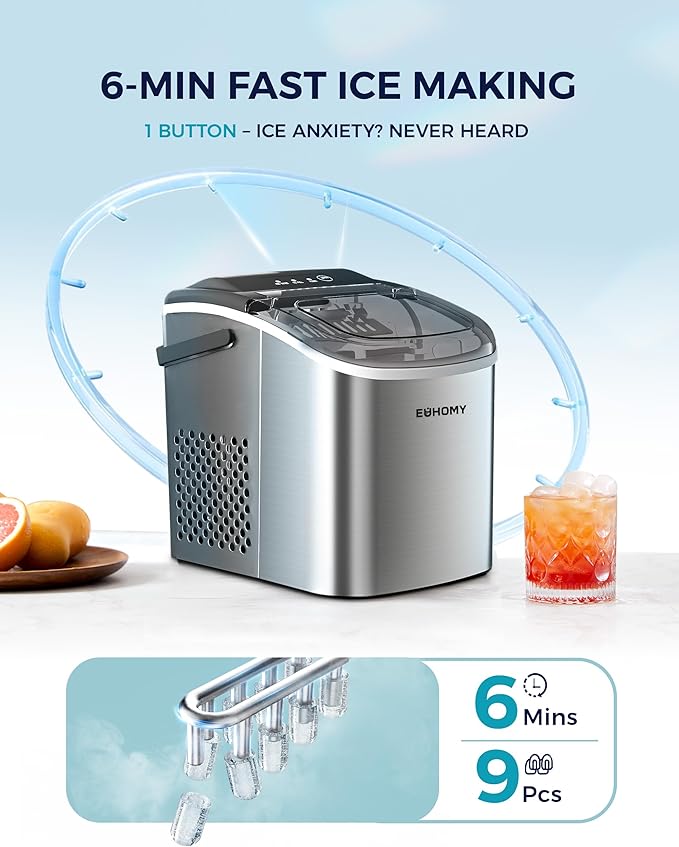 EUHOMY Ice Maker Machine