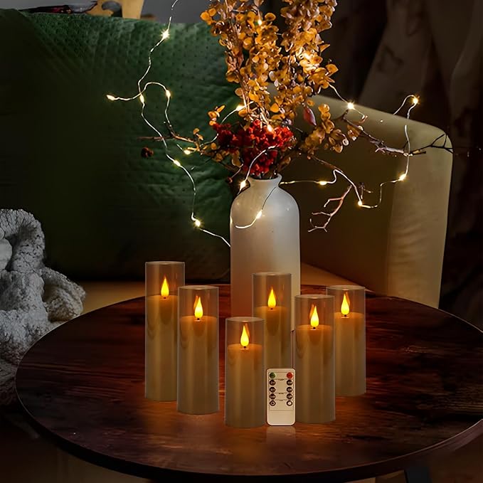 Halloween Decoration Flickering Flameless Candles Battery Operated Timer Led (24 Pack)