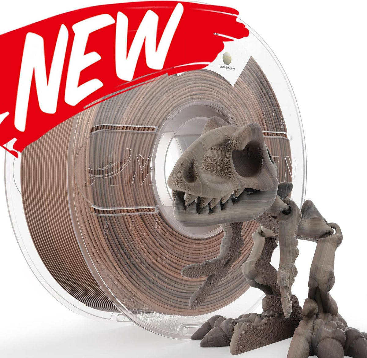 amolen pla 3d printer filament 1.75mm fossil gradient, view 9