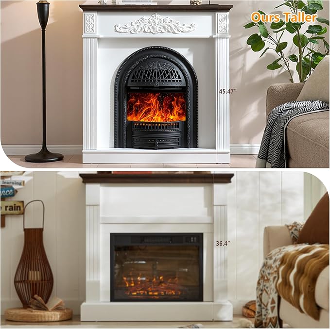 45" Birdcage-Style Electric Fireplace
