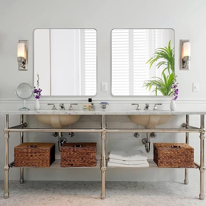 ANDY STAR Brushed Nickel Mirrors
