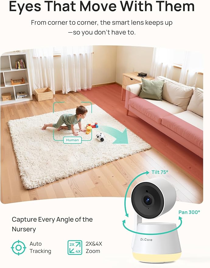 Dr.Care LumiView Plus Smart WiFi Baby Monitor