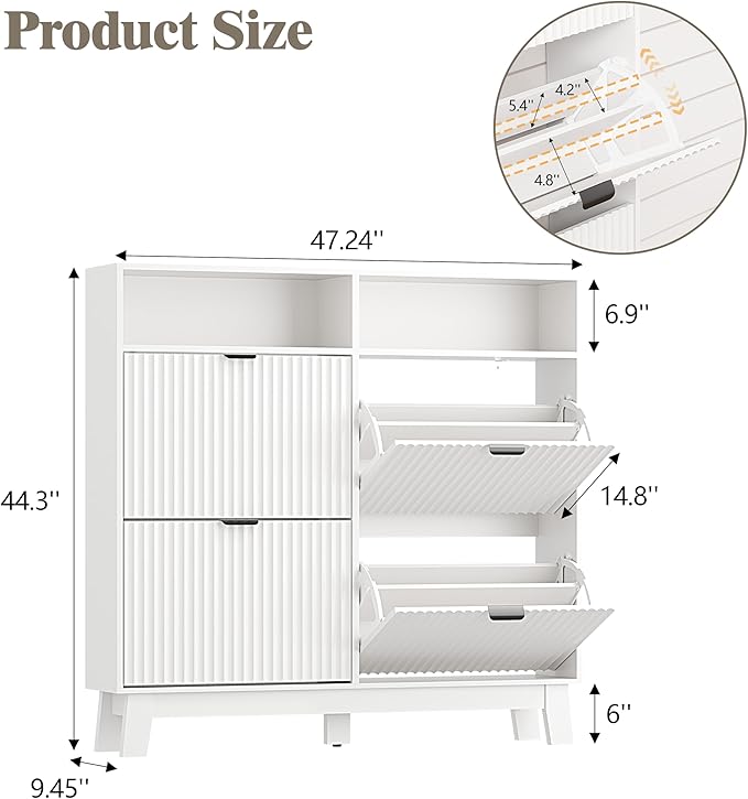 Shoe Cabinet Storage for Entryway