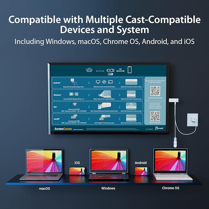 j5create ScreenCast 4K Max Wireless Display Adapter