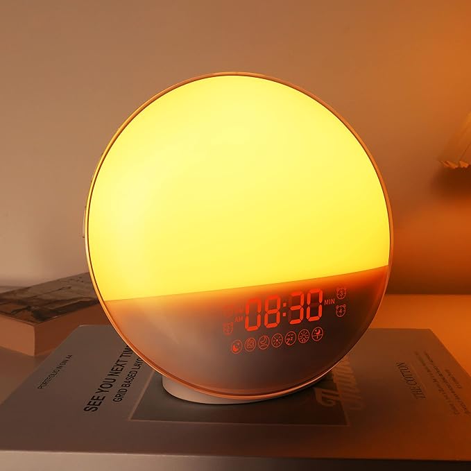 Sunrise Alarm Clock for Heavy Sleepers, Wake Up Light