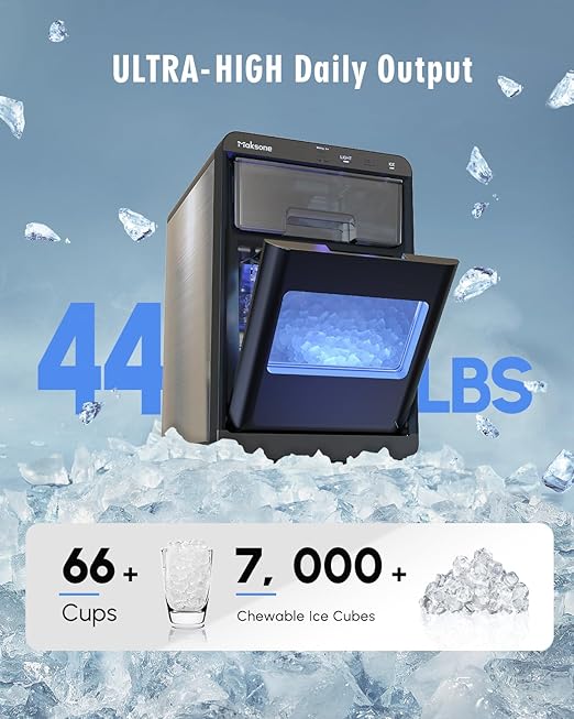 Maksone Countertop Nugget Ice Maker
