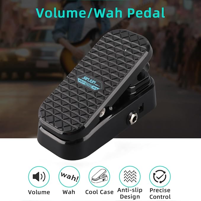 Btuty Guitar Wah Volume Pedal 2-in-1 Mini Wah & Volume Combo Pedal