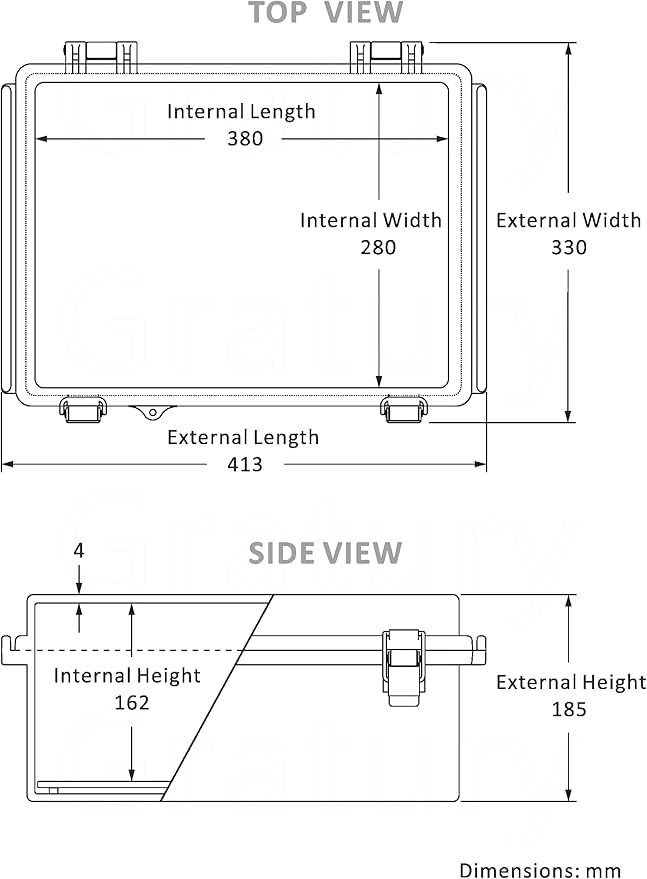 Gratury Junction Box, IP67 Waterproof Plastic Enclosure