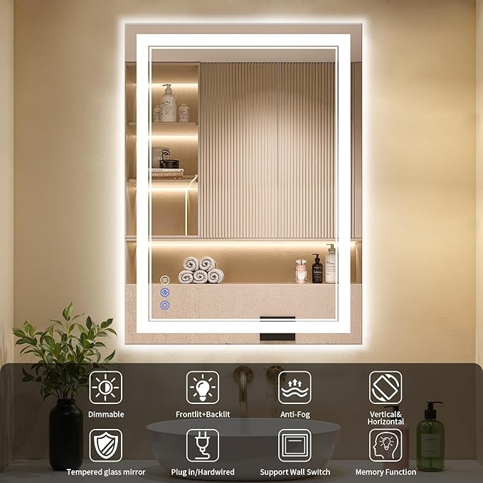 24"x42" LED Bathroom Mirror