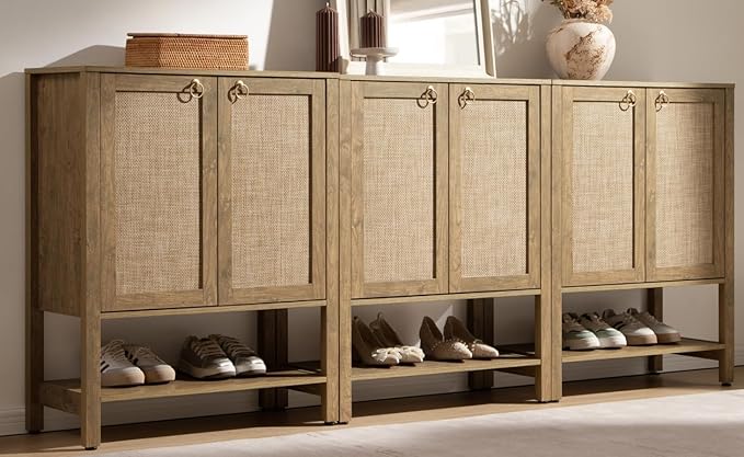 SICOTAS Shoe Cabinet with Storage (3 Pieces)