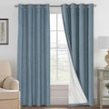 H.VERSAILTEX Linen Curtains 100% Blackout Curtains