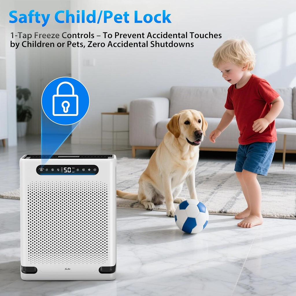 FreAire Air Purifiers for Home Large Room Up to 2600 Ft², HAP605, White