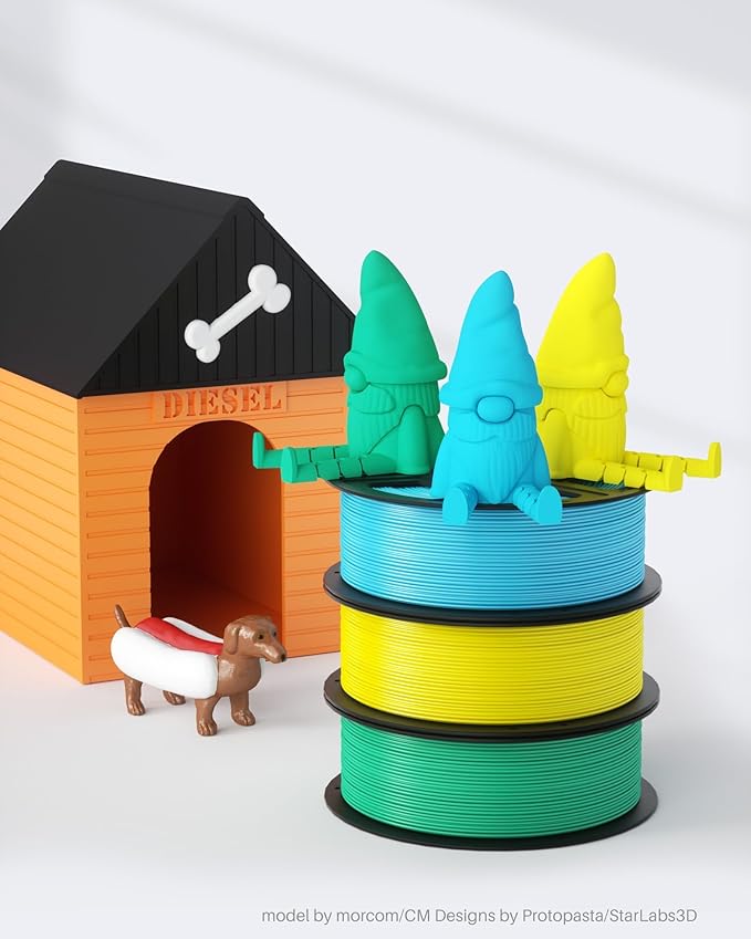 ELEGOO PLA Filament 1.75mm White 3KG, 3D Printer Filament Dimensional Accuracy