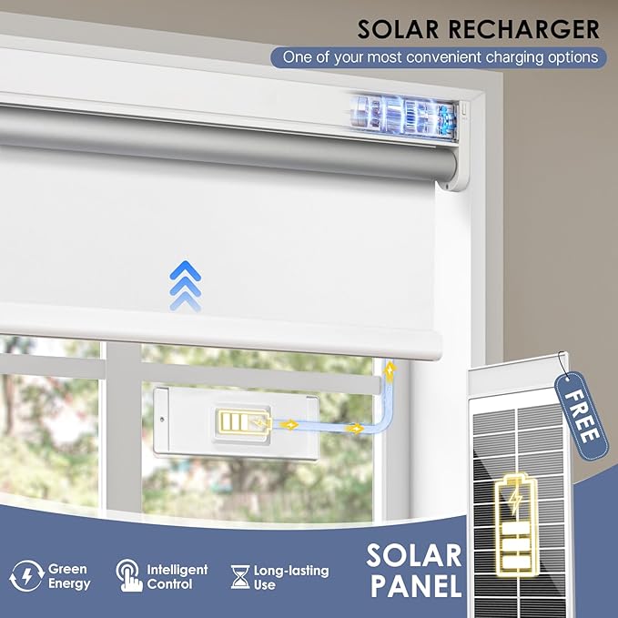 Motorized Blackout Smart Roller Blinds