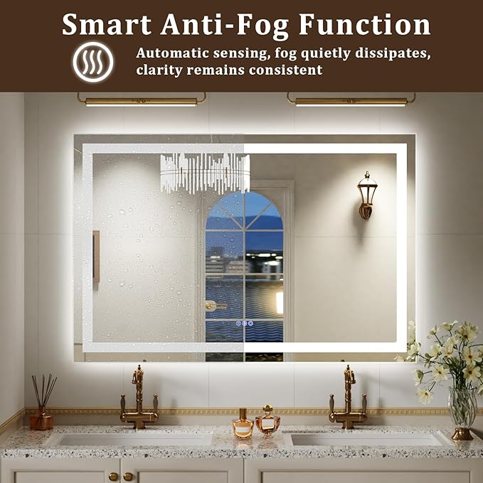 36"x24" Smart LED Bathroom Mirror