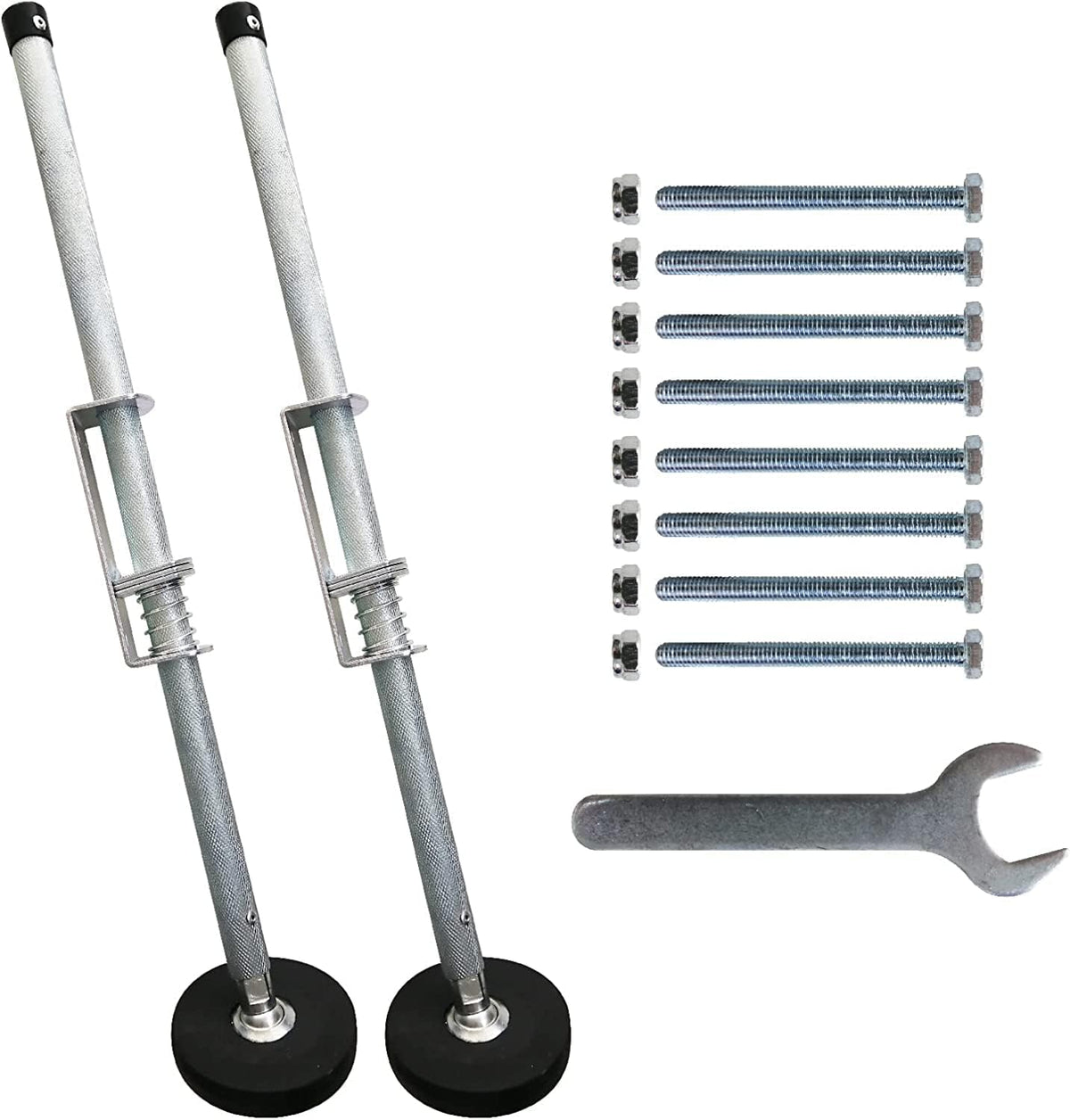 ladder leveler pair,ladder accessories tools working on stairs shown in use