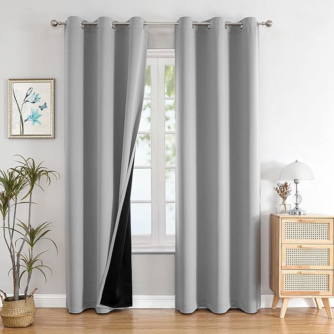 ChrisDowa 100% Blackout Curtains
