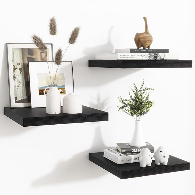 Fun Memories Floating Shelves for Wall (Set of 3)