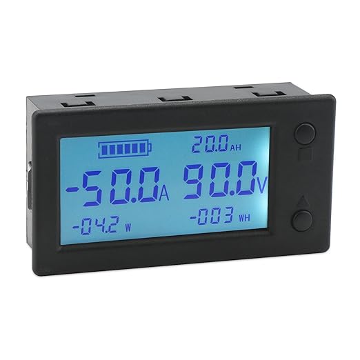DROK Voltage Amp Meter DC, Battery Monitor DC 0-300V 200A, Ammeter Voltmeter