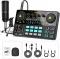 MAONO Podcast Equipment Bundle Audio mixer All-in-One Podcast Production Studio