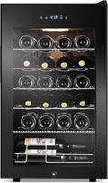 24 Bottles Wine Cooler Refrigerator, Small Wine Fridge Mini Wine Fridge