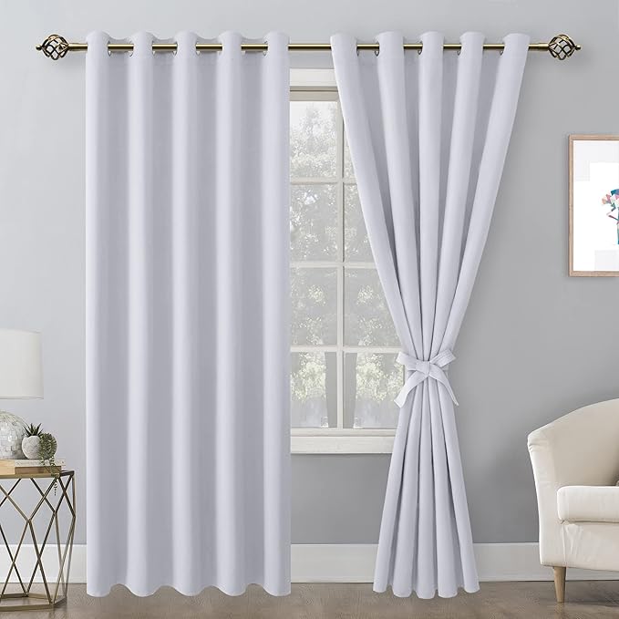 Hiasan Blackout Curtains for Bedroom, 60 x 84 Inches Long