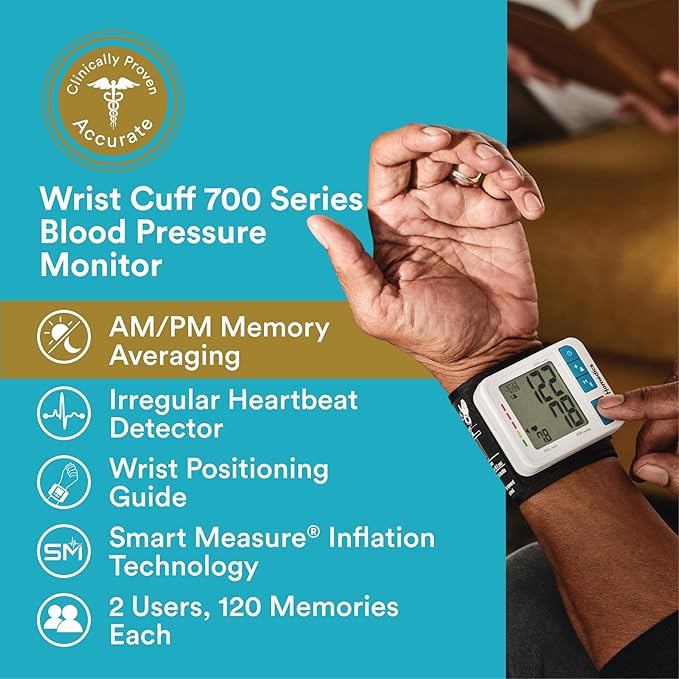 Homedics 700 Series Wrist Cuff Blood Pressure Monitor