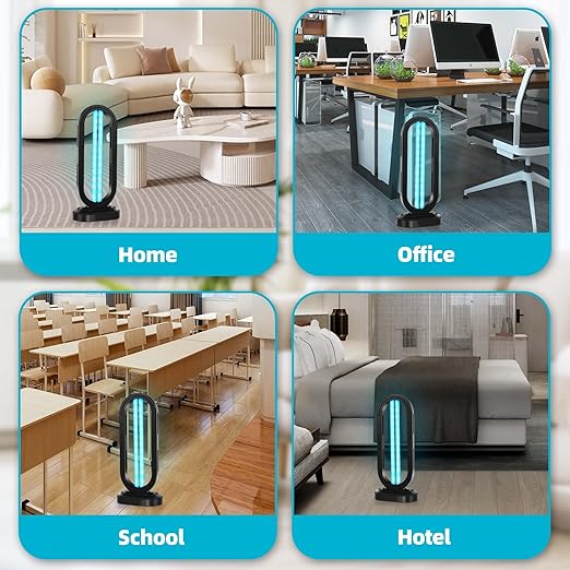 UV Light Sanitizer, 4-Speed Timing and Remote Control UVC Home Disinfection